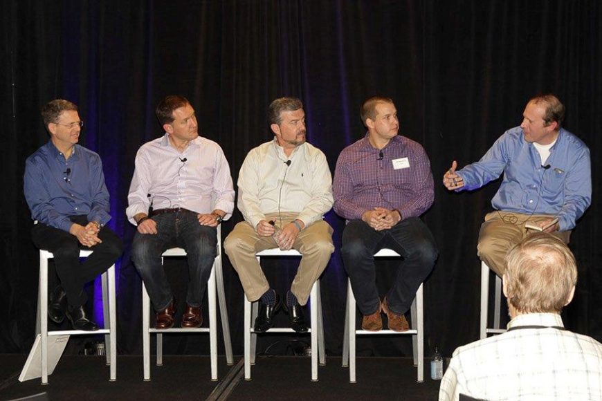 Left to Right. Michael Skok, General Partner, North Bridge Venture Partners; Jim Whitehurst, President and CEO, Red Hat; Tim Yeaton, President and CEO, Black Duck Software; Tom Wentworth, CMO, Acquia; with Moderator Jeffrey Hammond, VP and Principal Analyst, Forrester Research